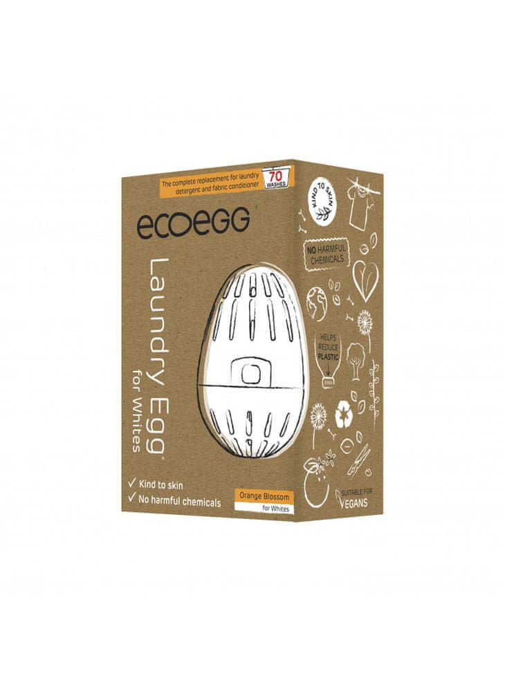 Ecoegg Pracie vajíčko na bielu bielizeň s vôňou pomaranča - na 70 pracích cyklov